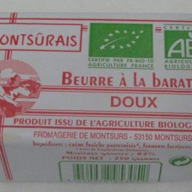 beurre doux bio