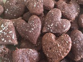 Petit coeur amande chocolat bio