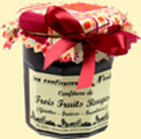 Confiture aux 3 fruits rouges bio